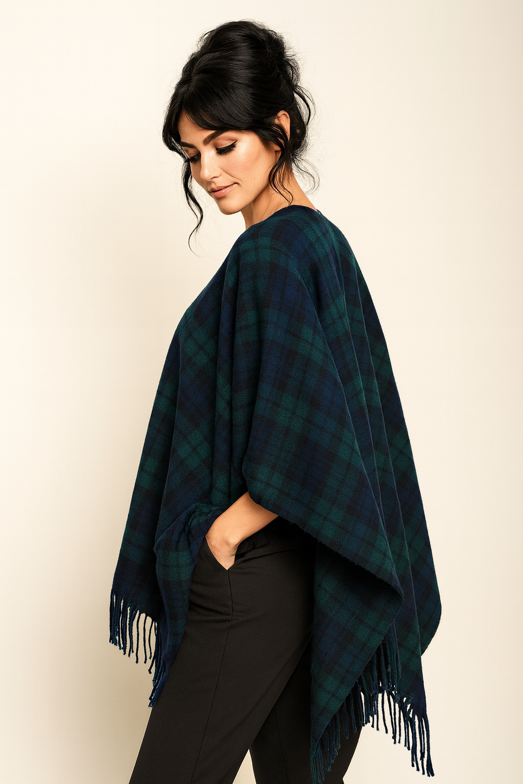 Large Supersoft Tartan Capes