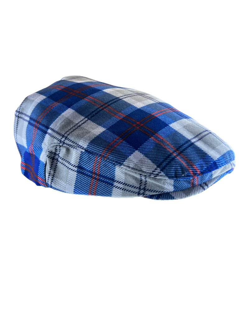 Mens Tartan Flat Cap
