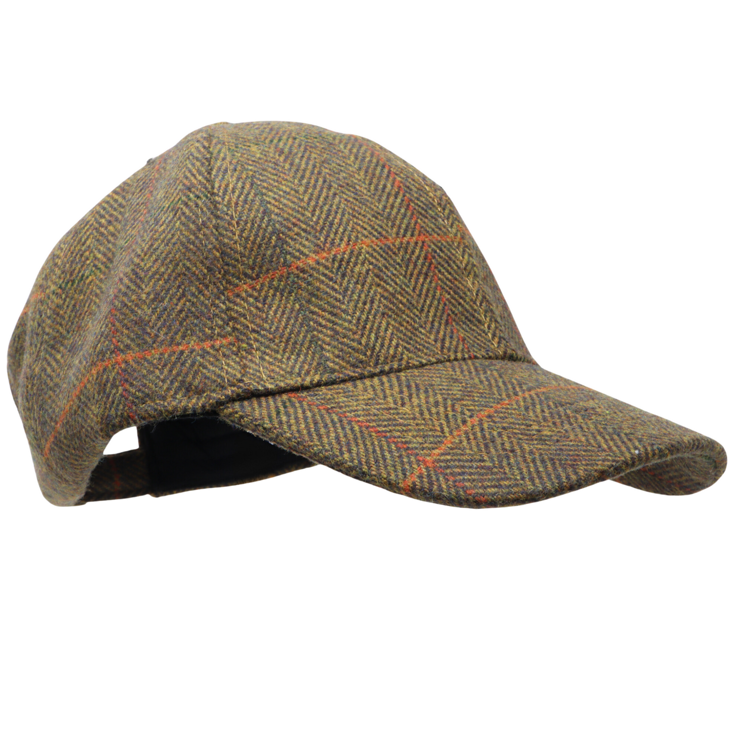 Herringbone Baseball Cap Adjustable with herringbone peak