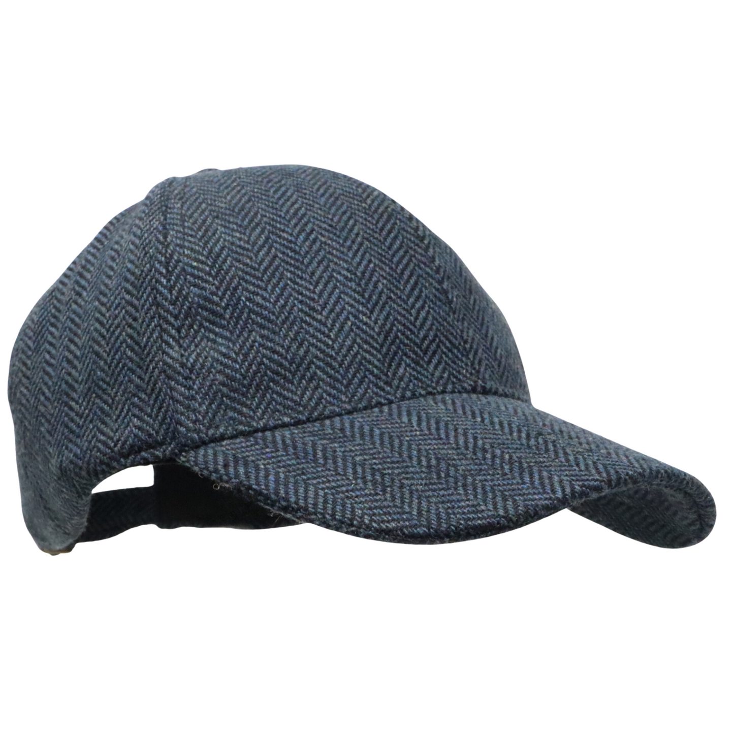 Herringbone Baseball Cap Adjustable with herringbone peak
