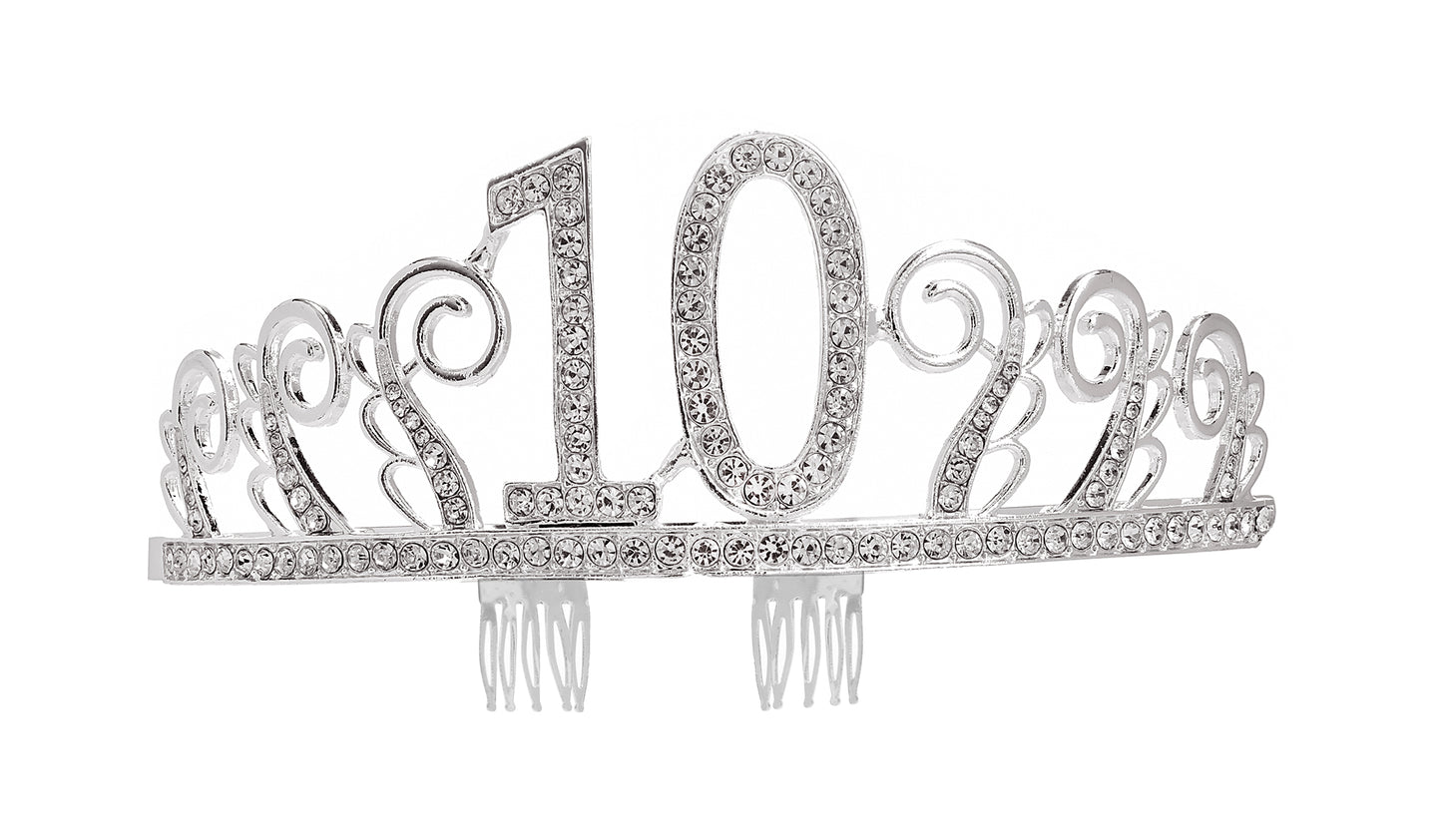 Diamanté Birthday Crown, 18-90 One Size
