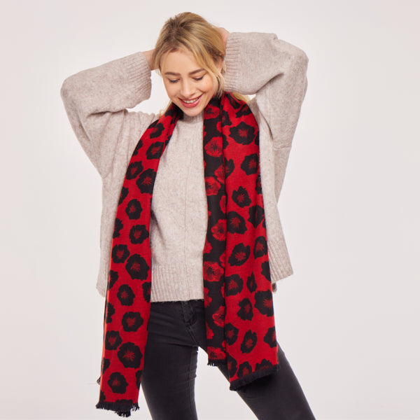 Supersoft Poppy Scarves
