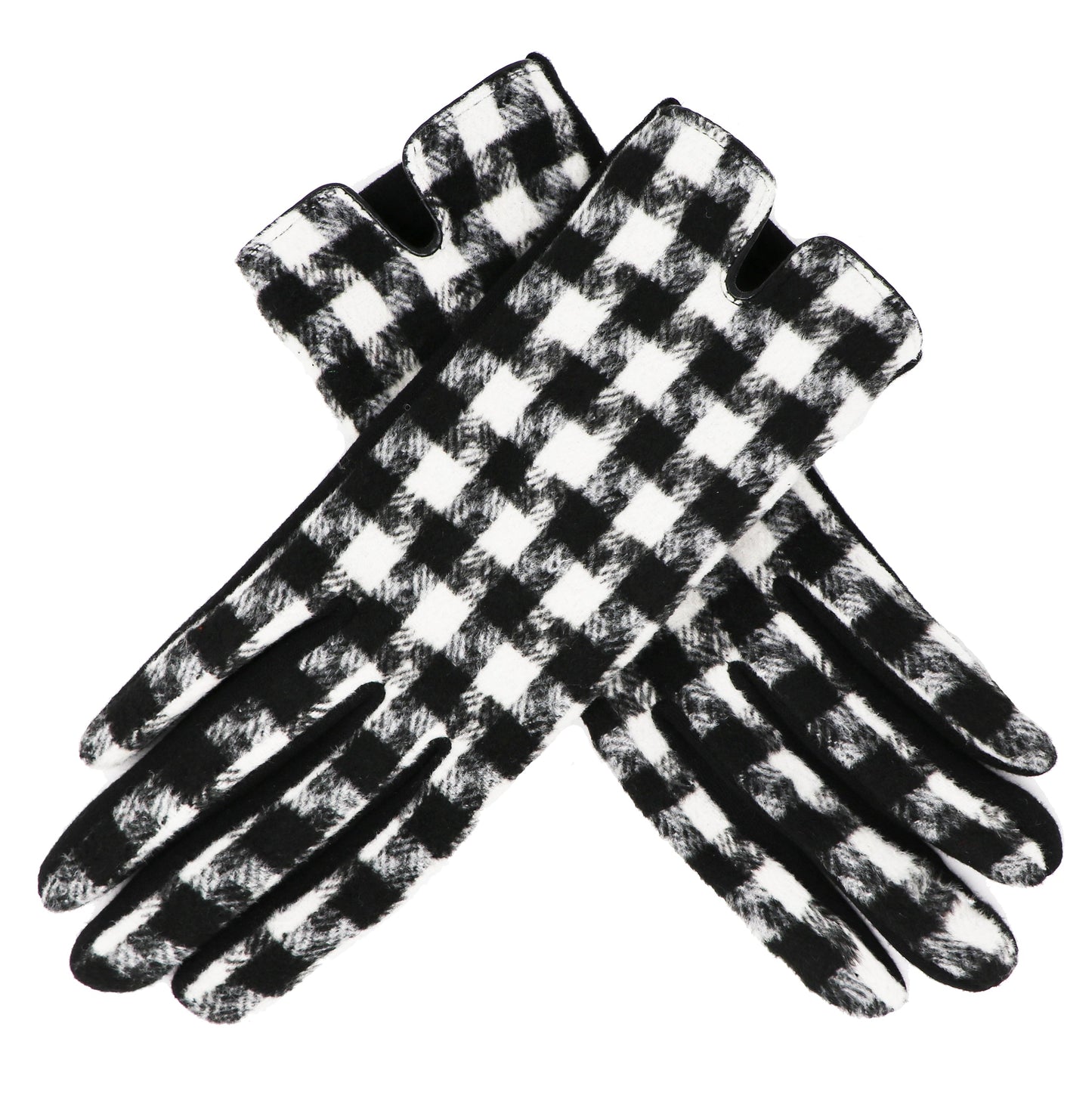 Traditional Ladies Tartan Gloves Touch Screen