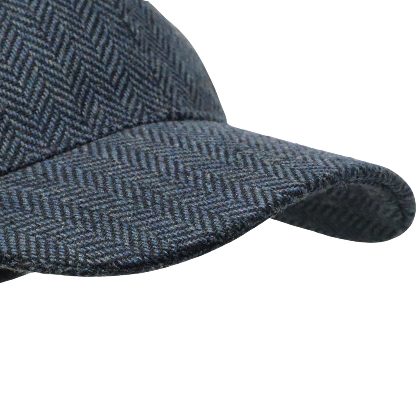 Herringbone Baseball Cap Adjustable with herringbone peak