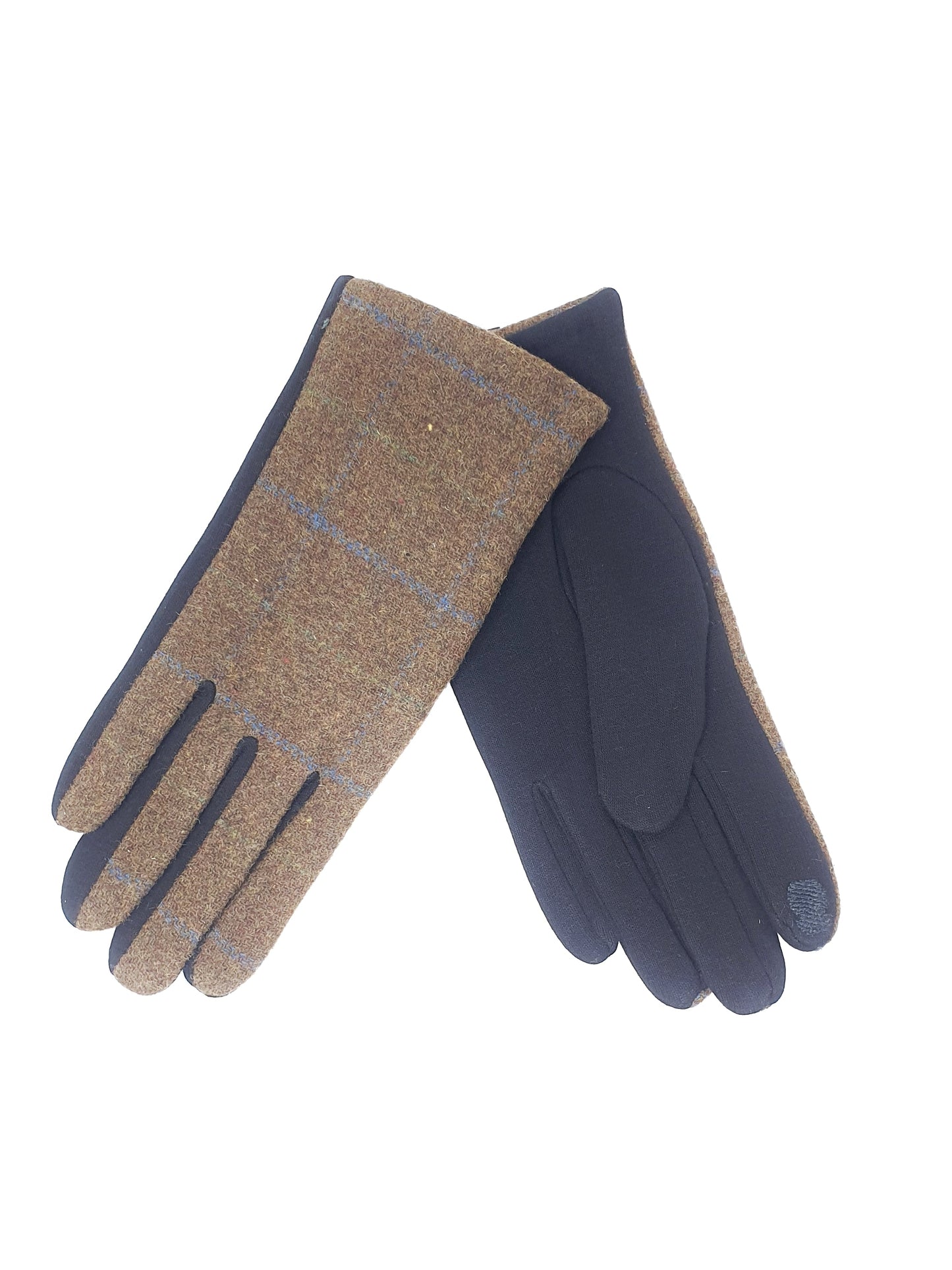 Mens Traditional Tartan gloves, One Size, Touchscreen Compatible