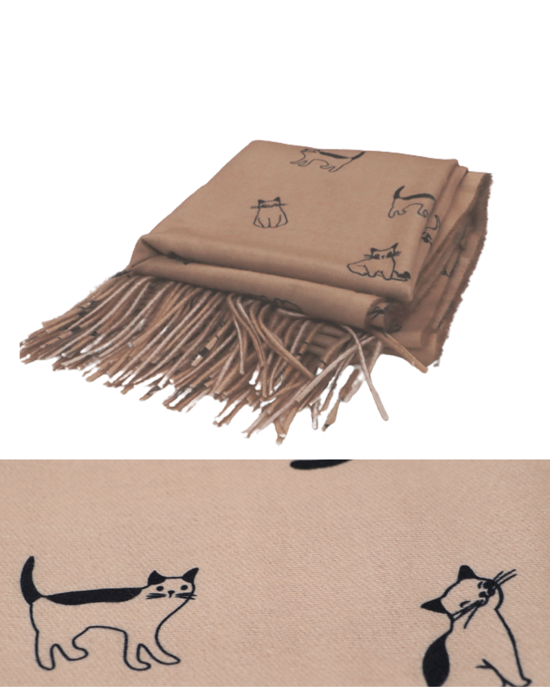 Supersoft Cat Scarves (With Tassels)