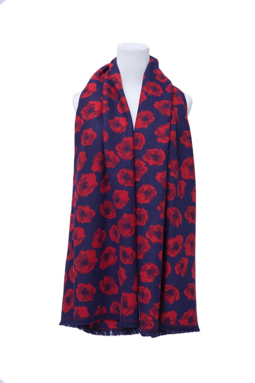 Supersoft Poppy Scarves