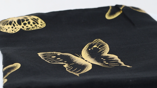 Butterfly Foil Print Scarf Various Colours