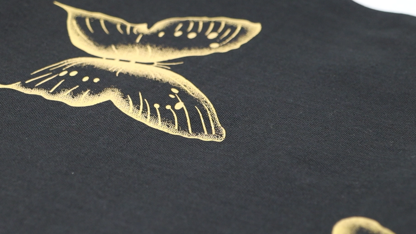 Butterfly Foil Print Scarf Various Colours