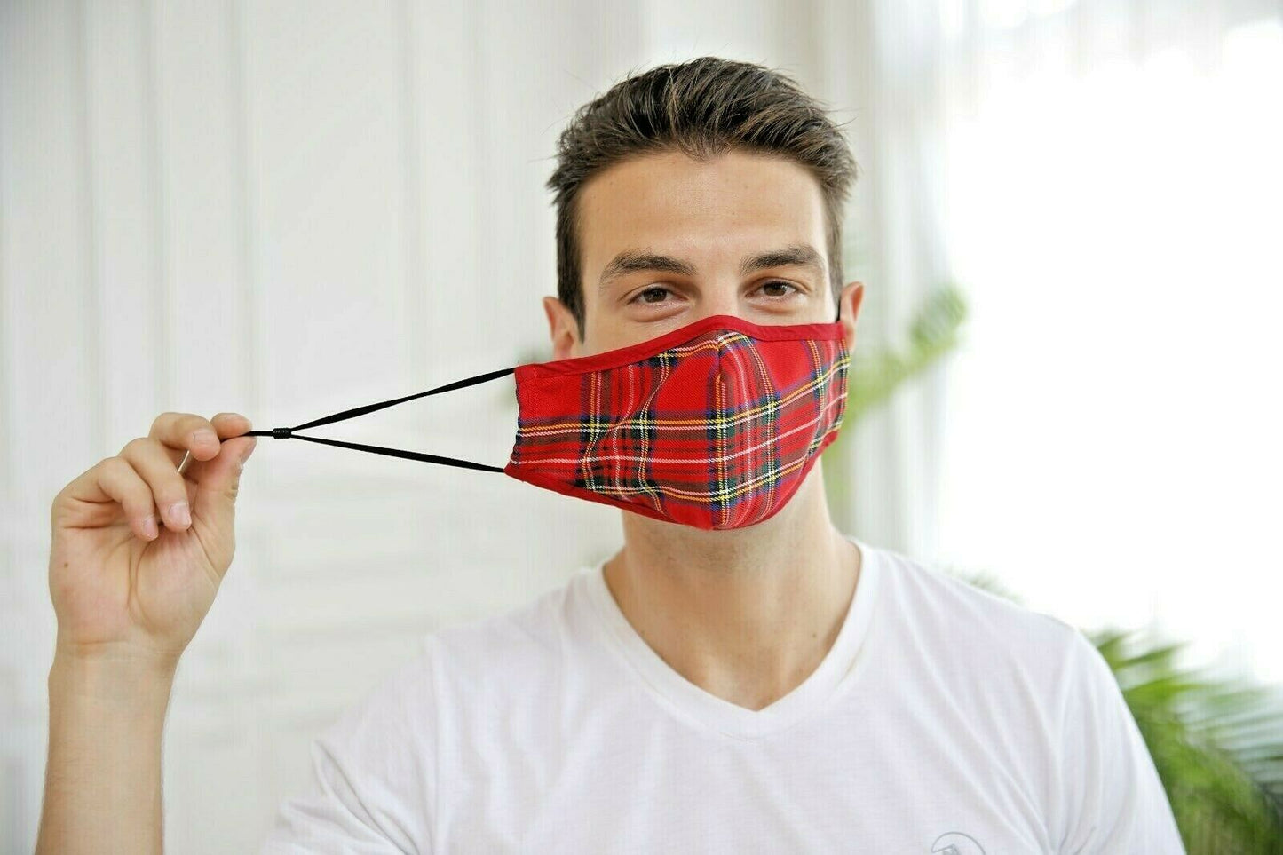 Traditional Breathable Tartan Face Mask