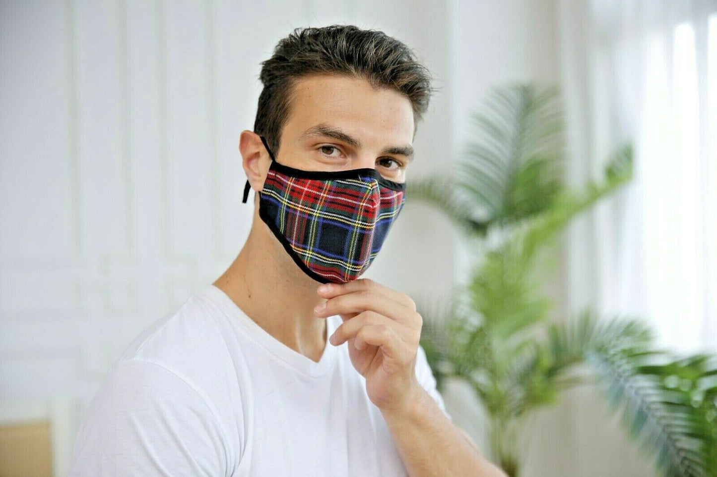 Traditional Breathable Tartan Face Mask