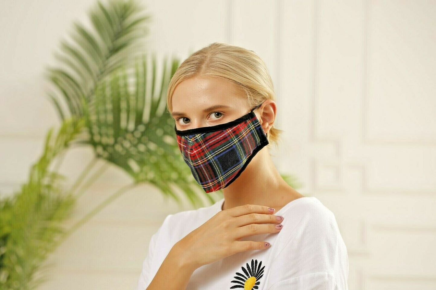 Traditional Breathable Tartan Face Mask